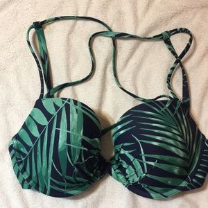 Aerie palm print bikini top